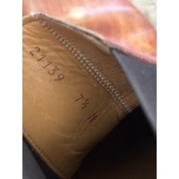 MAGNANNI Men's Brown Leather RILEY Cognac Chelsea Boots Size 7.5M - Picture 6 of 11